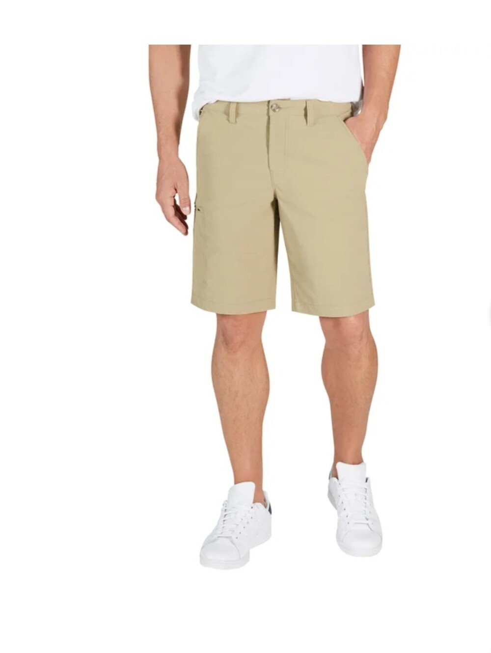 Weatherproof Vintage Men's Performance Cargo Shorts Size 36 Khaki Quick Dry Stre